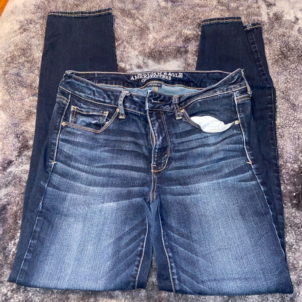 American eagle 12 long super stretch jeans